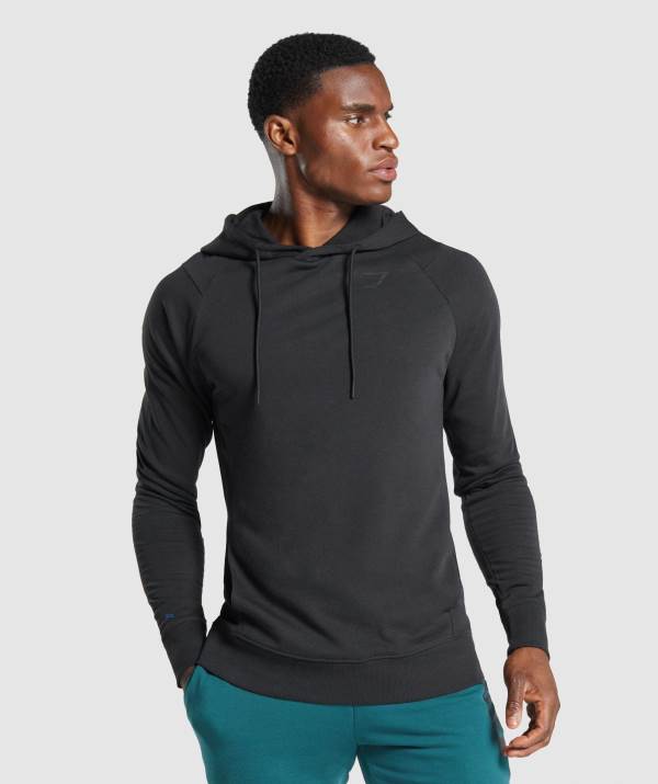 Panske Mikiny S Kapucňou Gymshark Bold Čierne | BY2857016